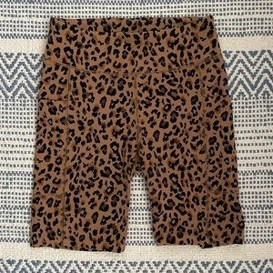 J. Crew Cheetah Print Biker Shorts (XS)